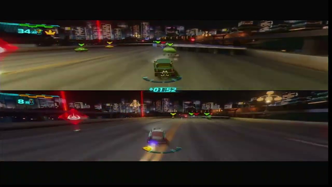 Cars 2 video game Tomber VS Professor Z attack mode in Imperial Tour Satellite Quake (Request)