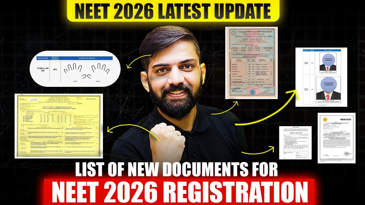 NEET 2026 Application Form | List of New Documents Required For NEET 2026 | NEET 2026 Latest News