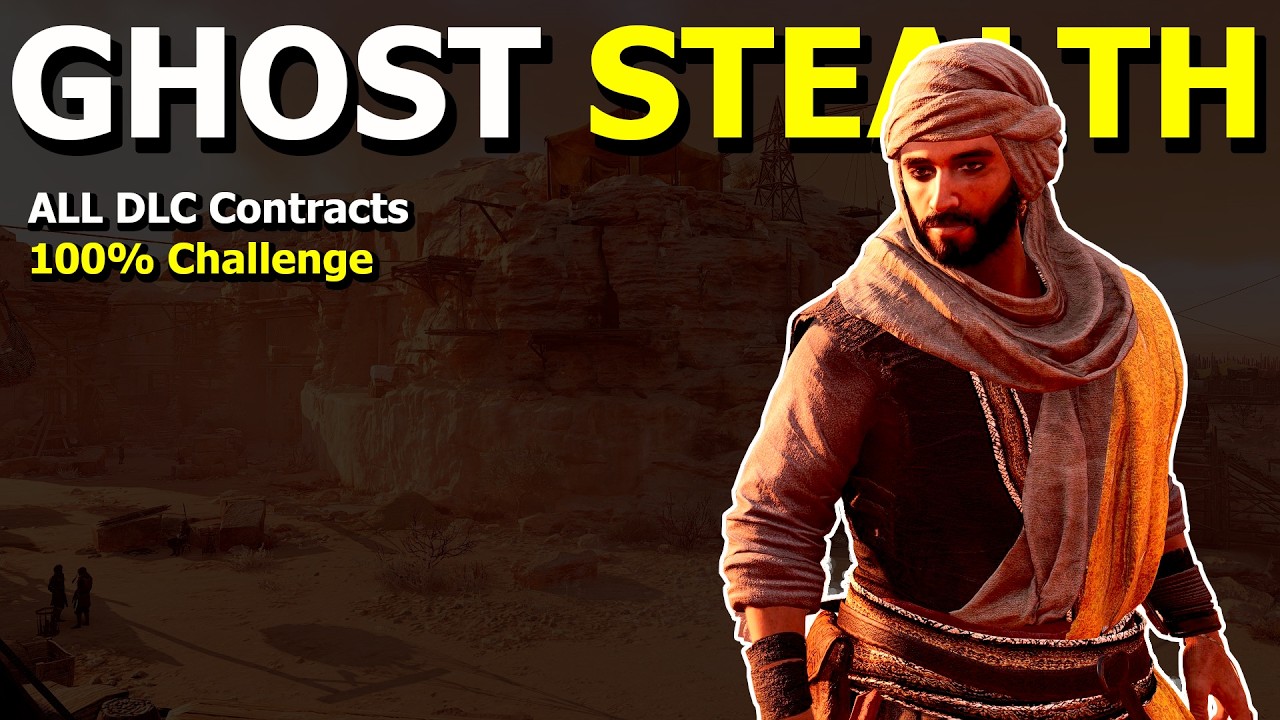 How a Ghost 100% Challenges on all AC Mirage DLC Contracts