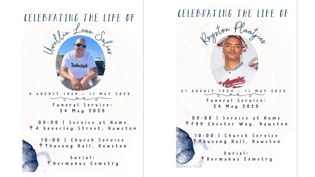 Funeral Service of late Uwellin Sallies & Royston Plaatjies