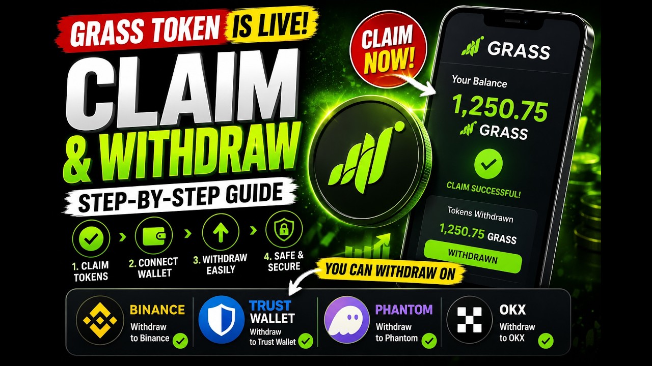 GRASS Token Withdrawal Guide | Convert Your Rewards to Cash | 22 JULY 2026 - 2030