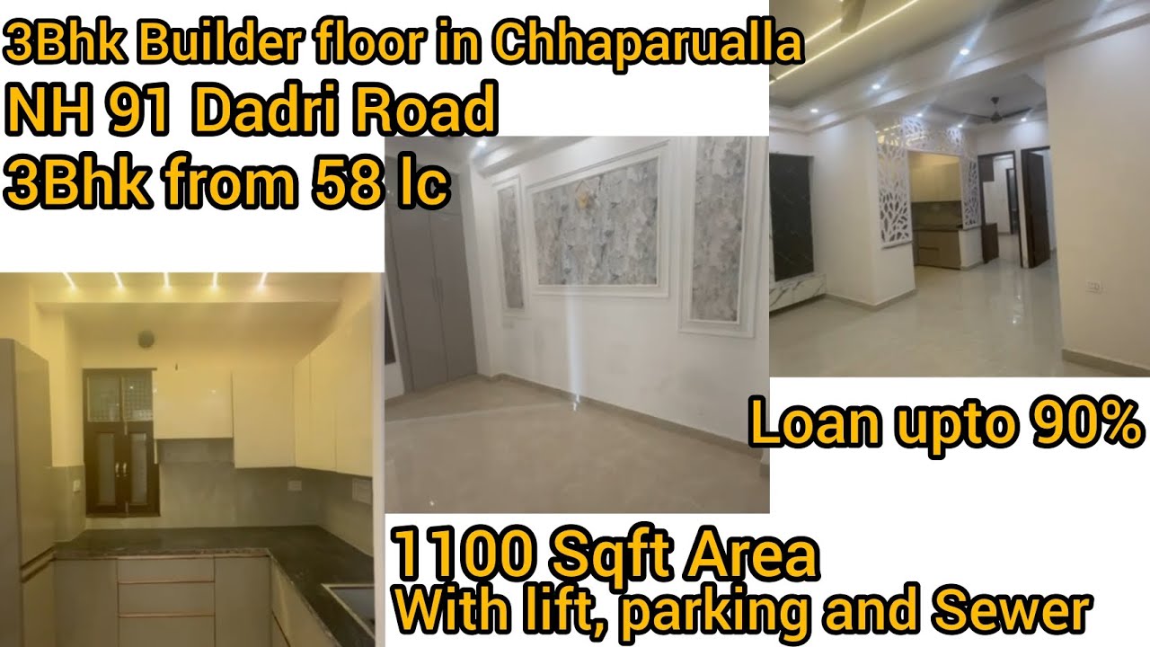 Specious 3Bhk Builder Floor In Chhaparualla NH 91 Ghaziabad#flat #property #newblog #viral #trending