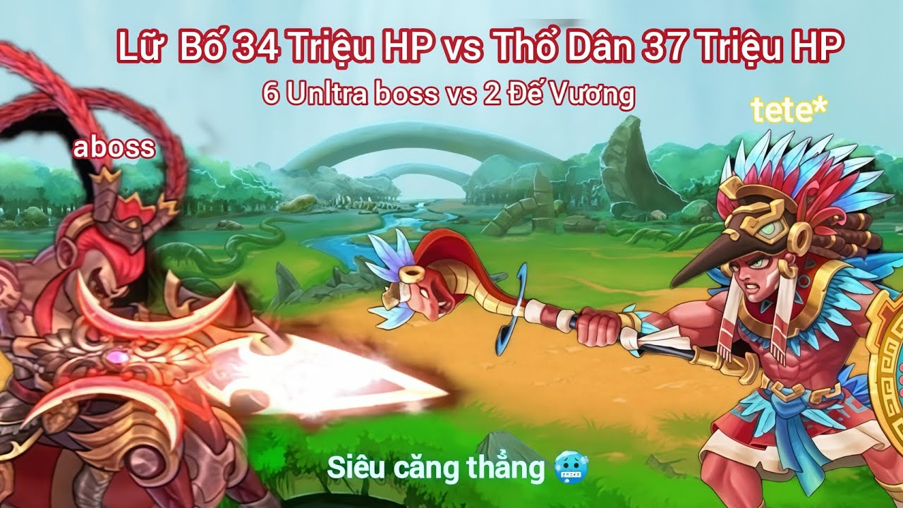 Lữ Bố 6 Unltra boss  Solo với Thổ Dân 2 Đế Vương. Kẻ thua chat lên sever sủa gâu gâu 🐕 và cái kết...