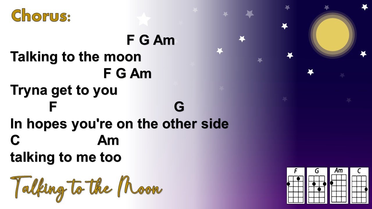 Talking to the Moon - Bruno Mars (Ukulele Play Along)