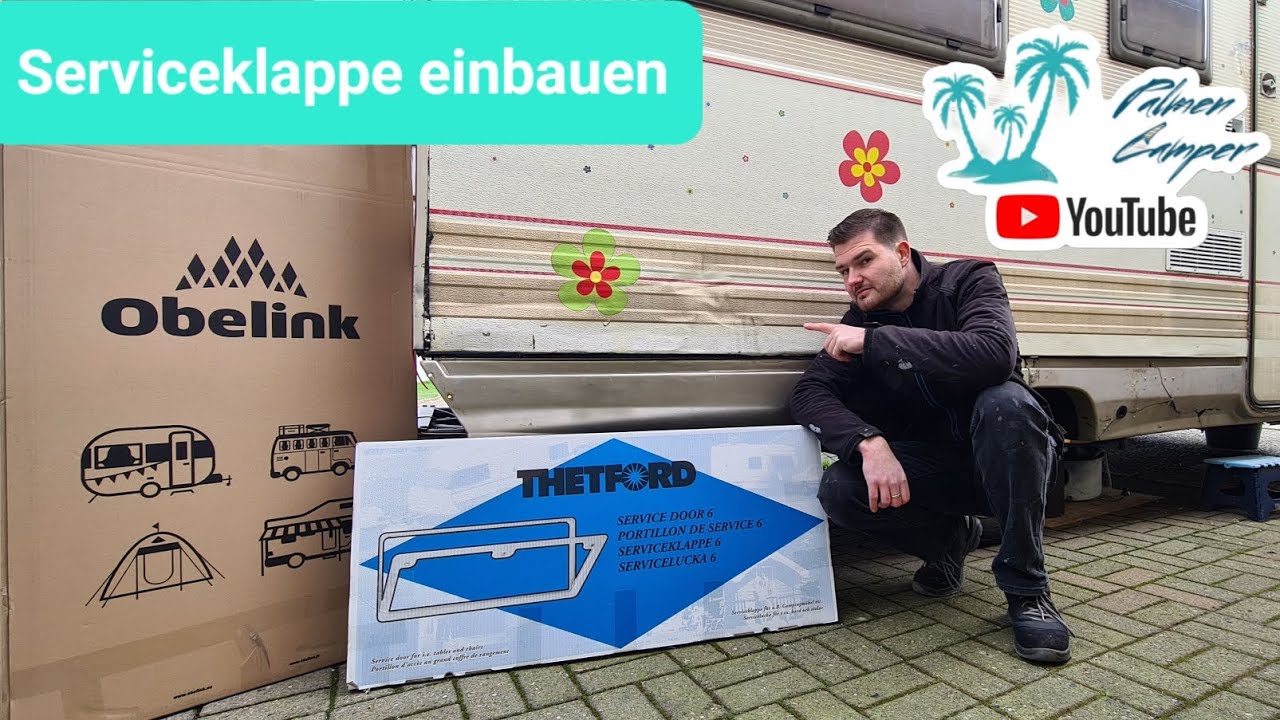 Thetford Serviceklappe / Stauklappe einbauen und Unfallschaden beseitigen #Thetford #Obelink