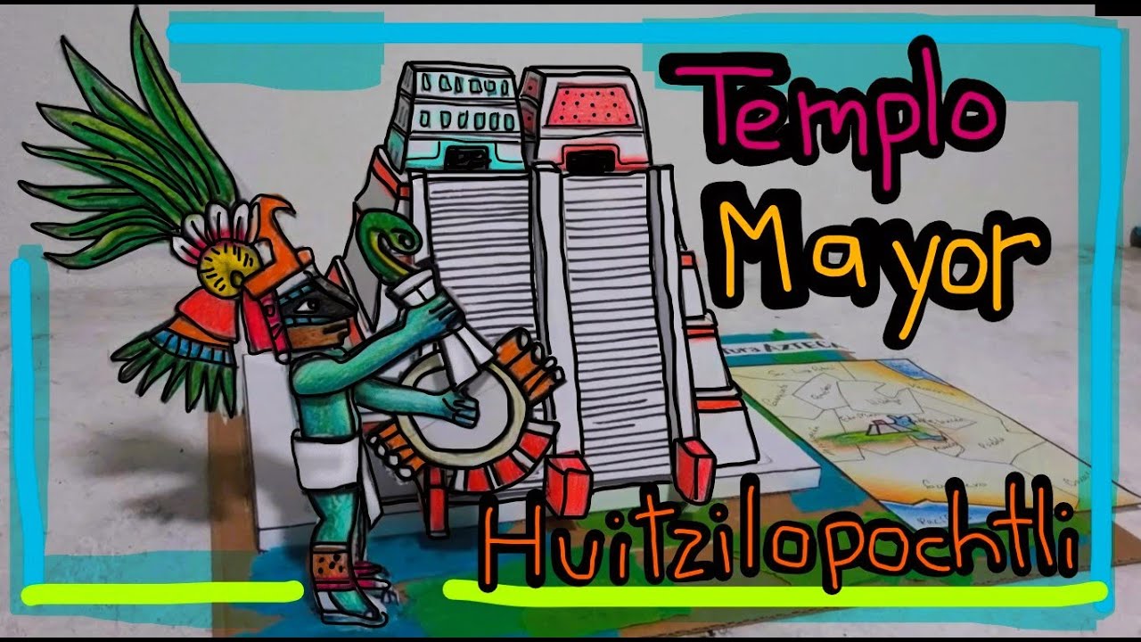 Templo Mayor Maqueta de Papel Cultura Mexica