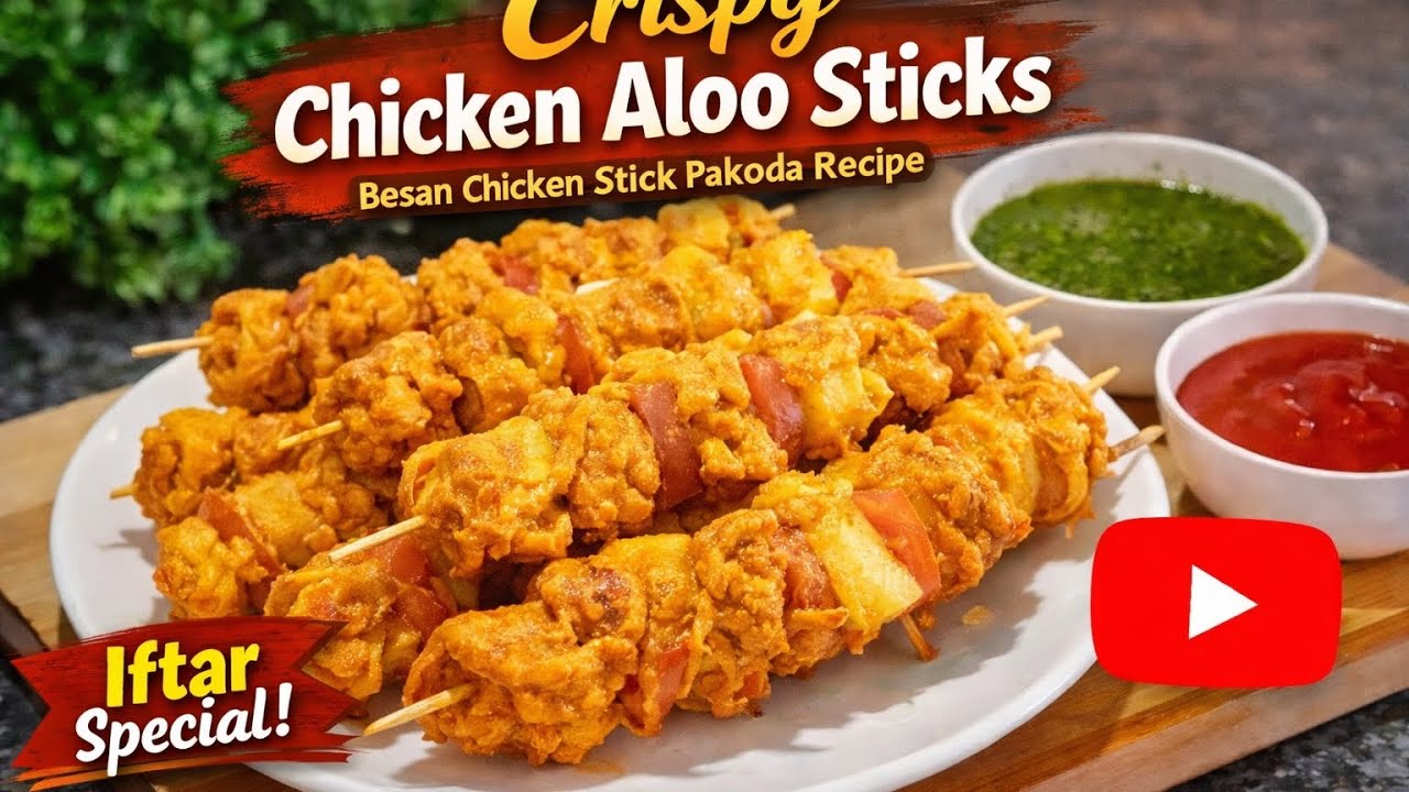 Crispy Chicken Sticks | Easy Iftar Special Chicken Snack |Crispy Chicken Aloo Sticks 