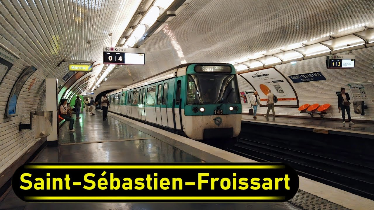 Metro Station Saint-Sébastien–Froissart - Paris 🇫🇷 - Walkthrough 🚶