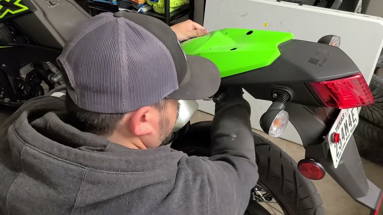 KLX 300 SM TST Industries Tail Tidy Installation
