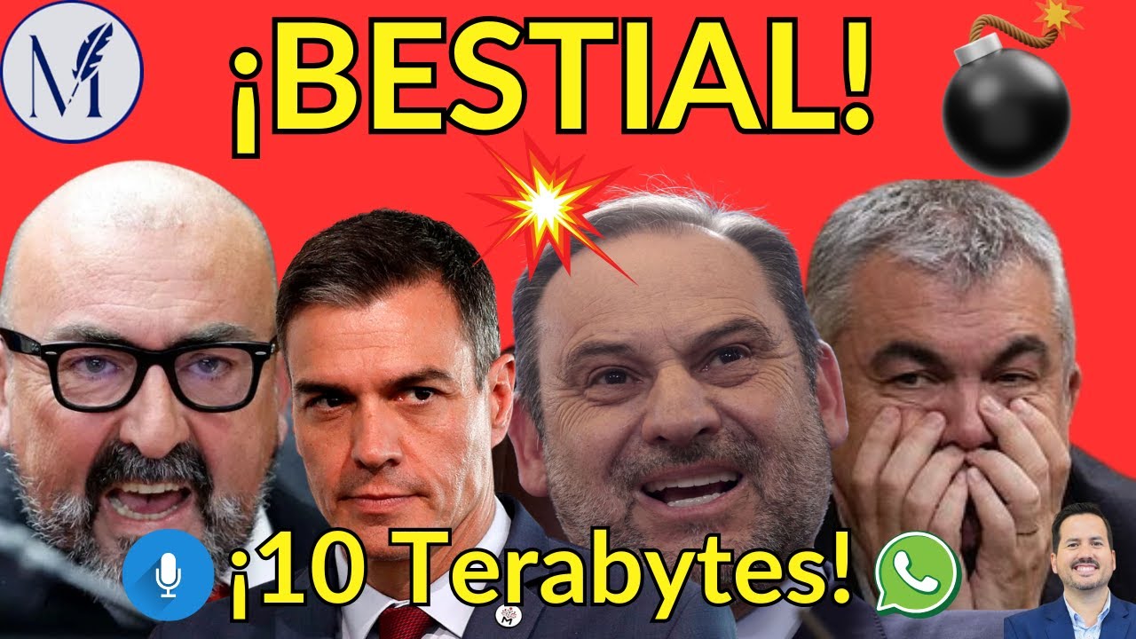 💣¡BESTIAL!💣 La UCO analiza 10 terabytes de audios, documentos y mensajes incautados a Koldo