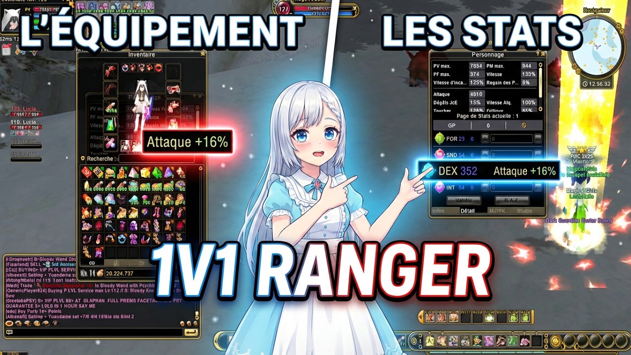 Monte un RANGER 1V1 Build arme armure je dis tout!!! flyff Univers