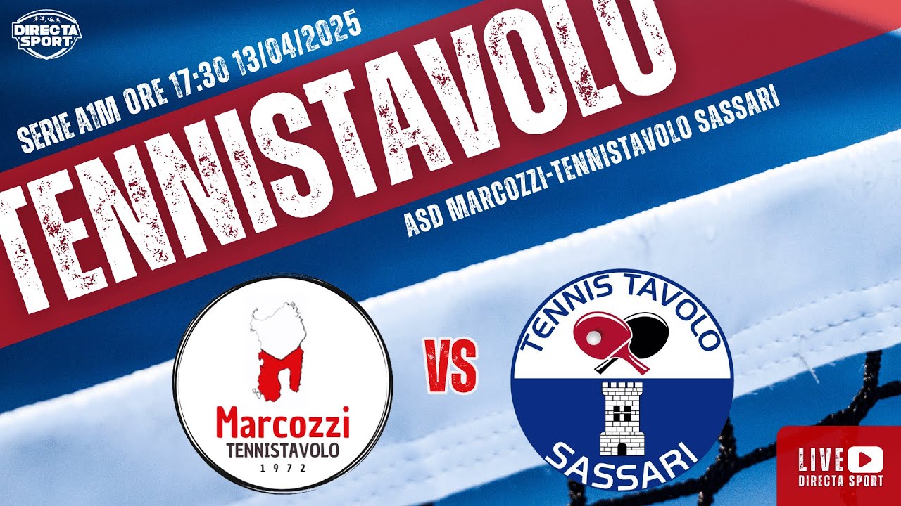 Tennistavolo A1M Playoff Semifinale Gara 1 - ASD Marcozzi-Tennistavolo Sassari (2-4)