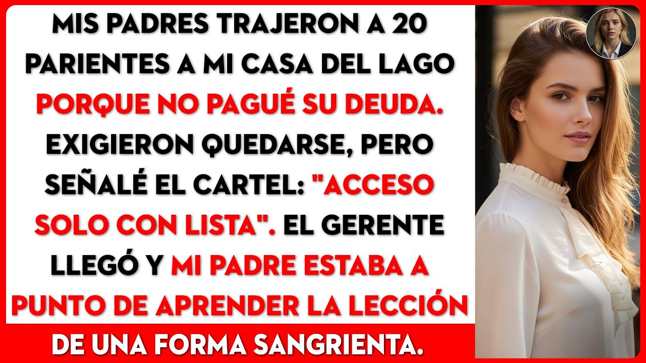 De repente, 20 maletas en mi casa del lago. Mis padres llegaron con 20 parientes y...