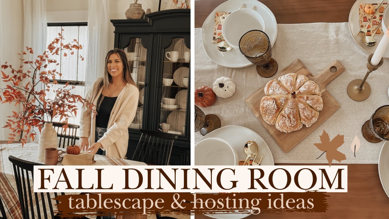 FALL DINING ROOM AND TABLE DECORATING + COZY FALL DINNER PARTY