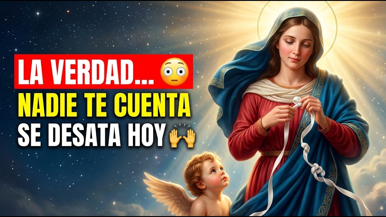 ¡LA VERDAD QUE NADIE CUENTA 😳 SE DESATA HOY! ORACIÓN A LA VIRGEN DESATANUDOS 🙌