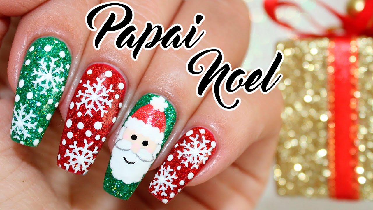 Unhas Decoradas para o Natal - Papai Noel | Unhas da Lalá