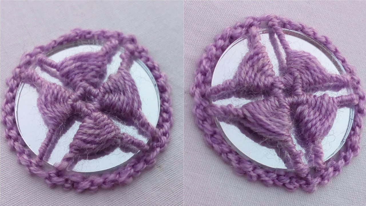 New Mirror Hand Embroidery Work || Beautiful Mirror Stitches Tutorial By Top Trending Fashion