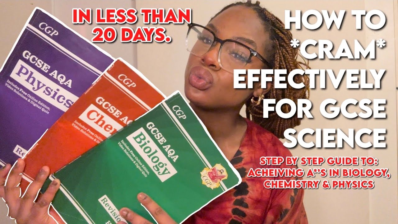 How to effectively *cram* for all 3 GCSE Sciences | step by step | 3 day cycle method for grade 8/9