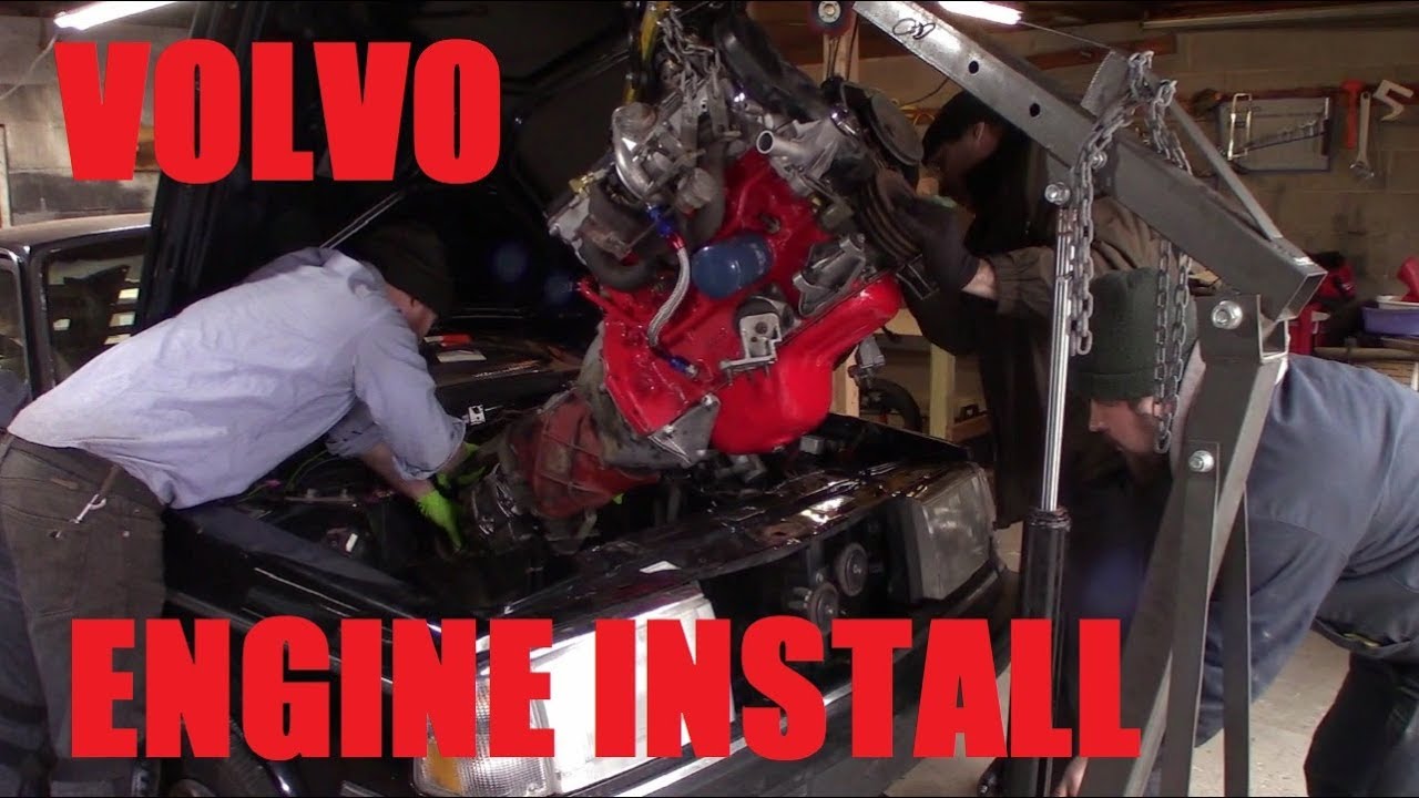 Volvo 240 Engine and Transmission Install