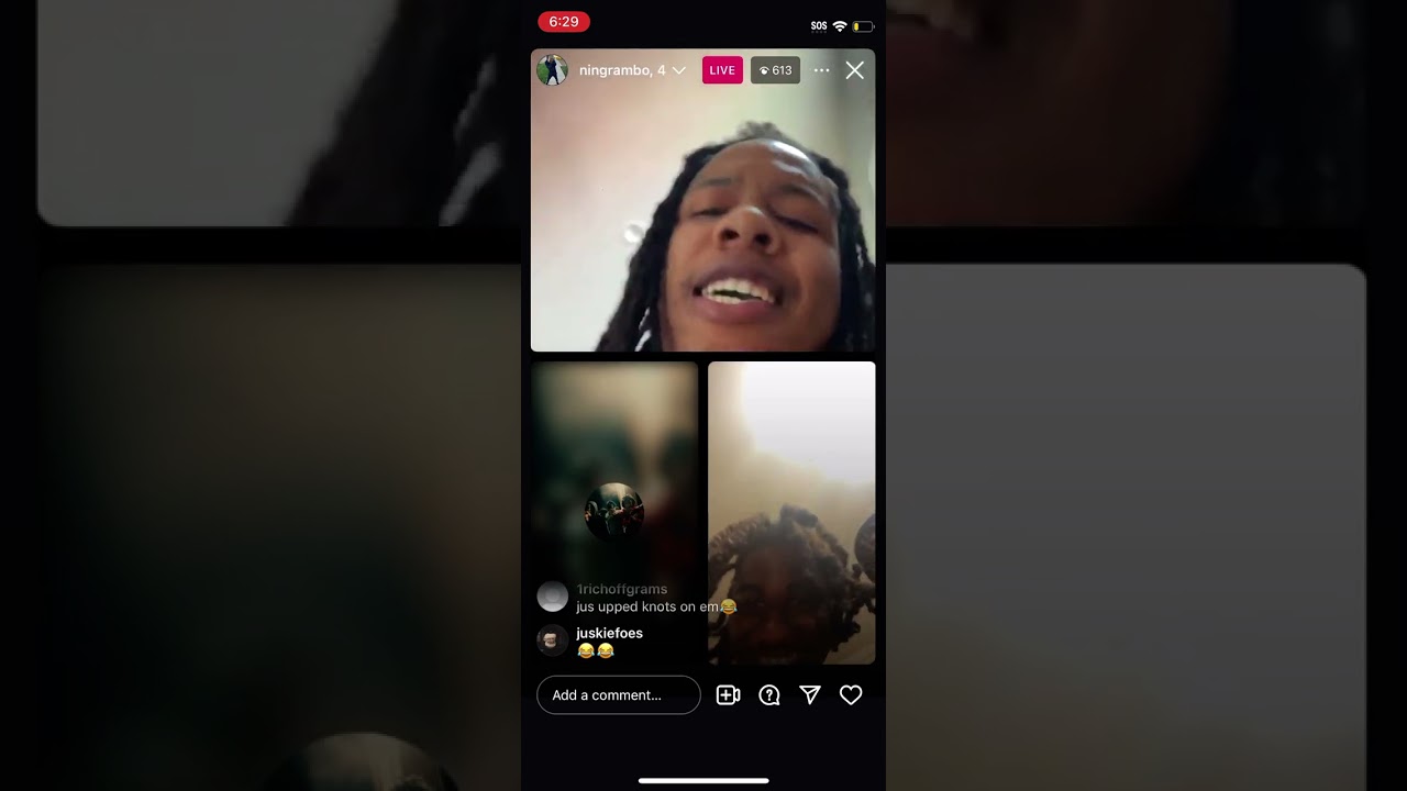 Cee Money & Rambo arguing with Robbo & Pistol P on IG live