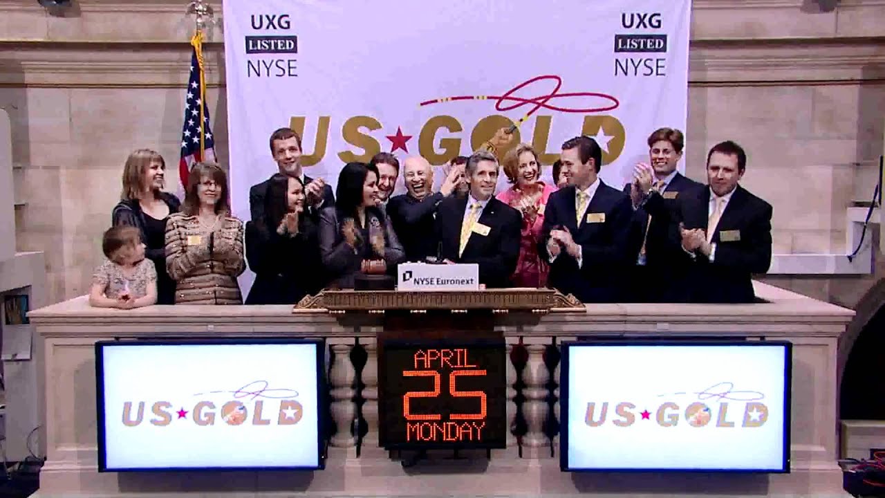 25 April 2011 US Gold Corp. rings the NYSE Closing Bell