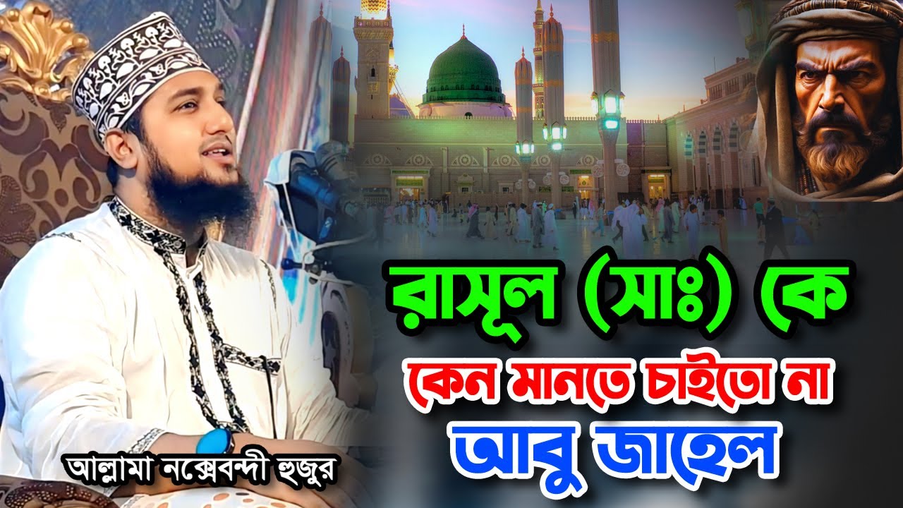 রাসূল (সাঃ) নবী হিসেবে কেন মানলো না আবু জাহেল‼️ Hasanur rahman hussain naqshabandi ✅ হাসানুর রহমান