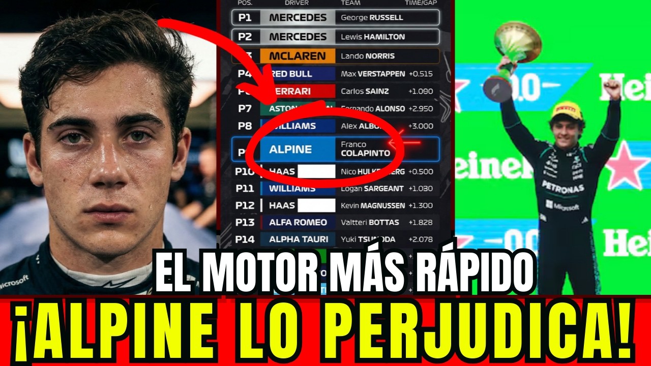 🚨 Colapinto tiene el motor MÁS PODEROSO de la F1 y Alpine se lo está ARRUINANDO