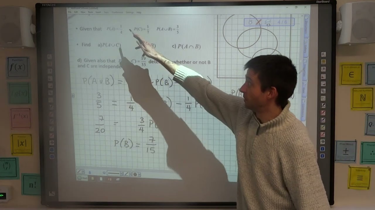 How to calculate probabilities in 3 set Venn Diagrams