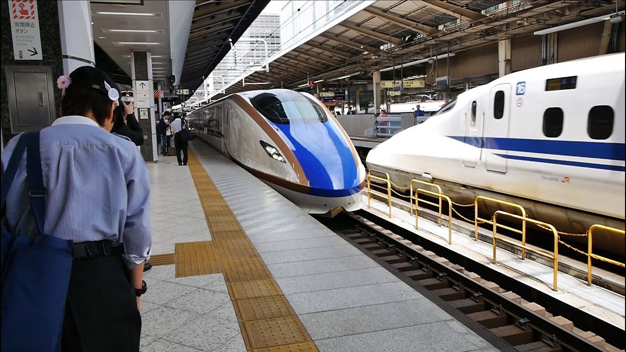 北陸新幹線 はくたか５６３号 （W7系運行） 超広角車窓 進行左側 東京～飯山～富山・金沢
