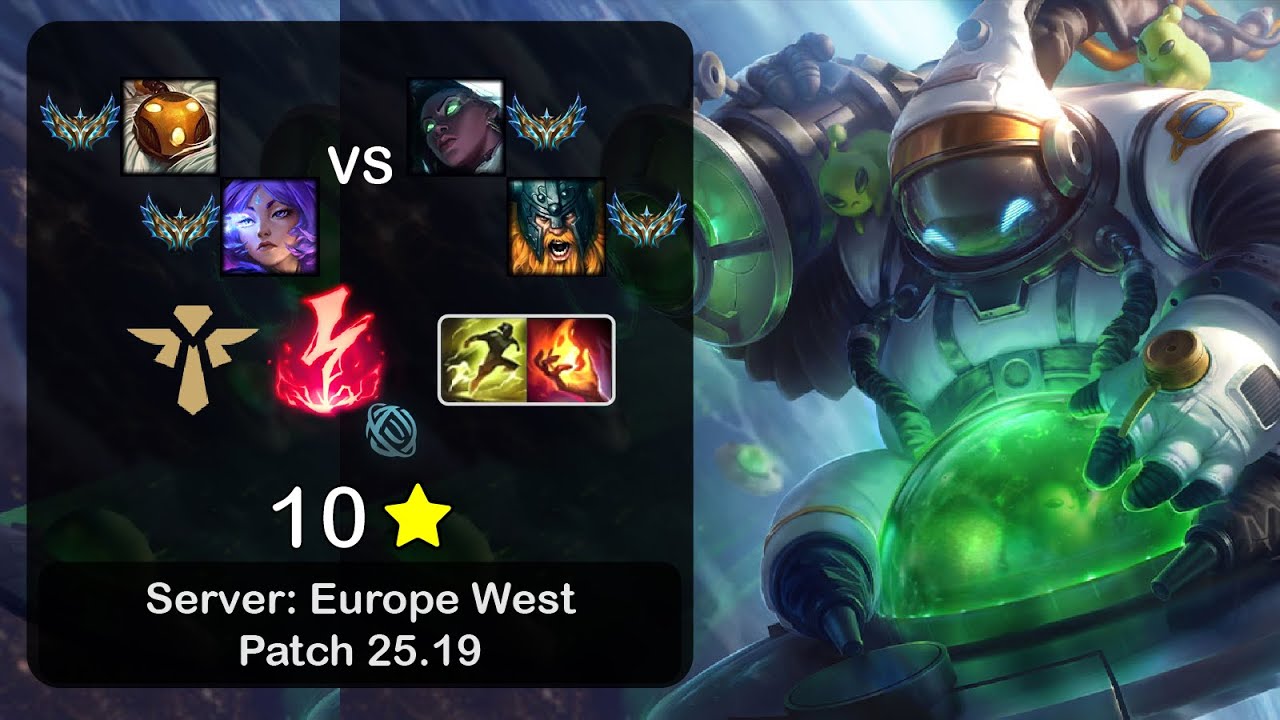 Bard Support + Yunara vs Senna + Olaf - EUW Challenger - Patch 25.19