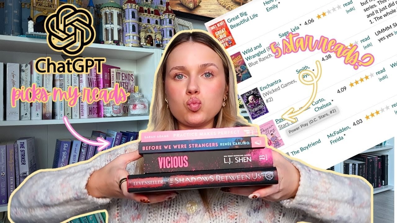 Chat GPT picks by reads for an entire week/ reading vlog