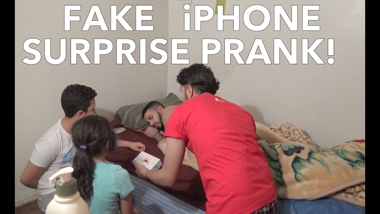 FAKE iPHONE SURPRISE PRANK!!!