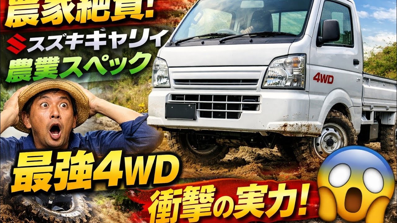農家が絶賛！🚜 Suzuki Carry Farm-Specがヤバすぎる理由｜4WD軽トラの真実を公開😱