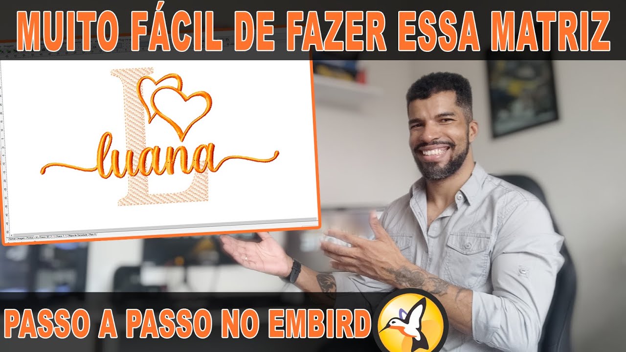 Como fazer nomes sobreposto inicial