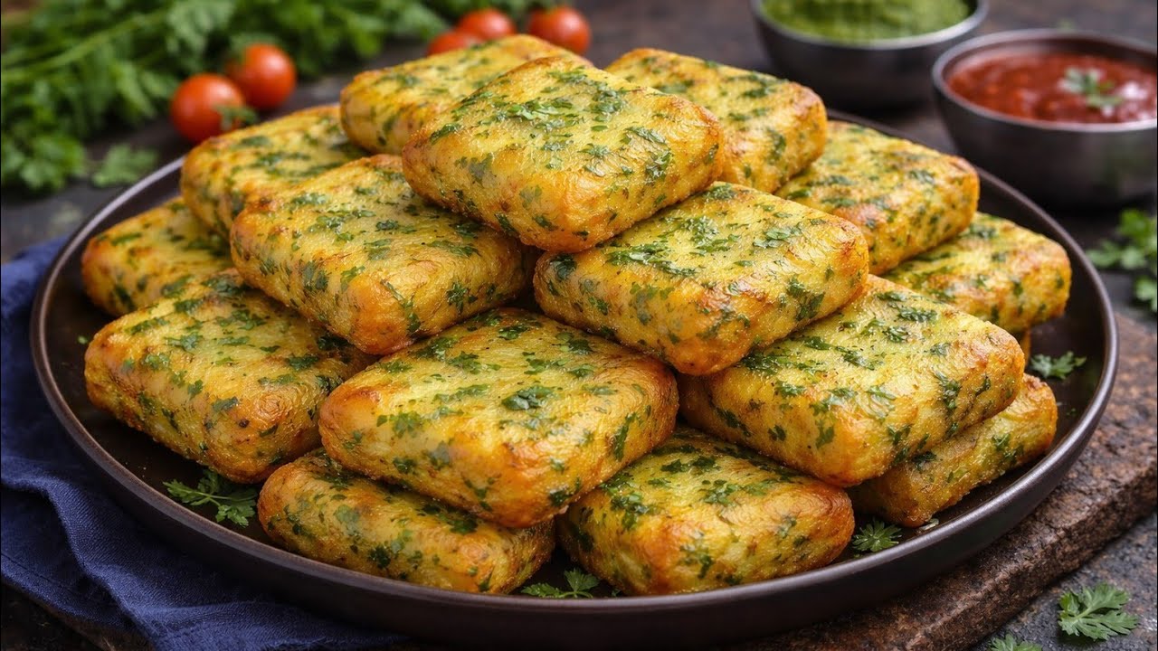 केवल 2 कच्चे आलू से बना गरमा गरम कुरकुरा नाश्ता जो भी खाए खाता ही जाए | crispy aalu ka nashta