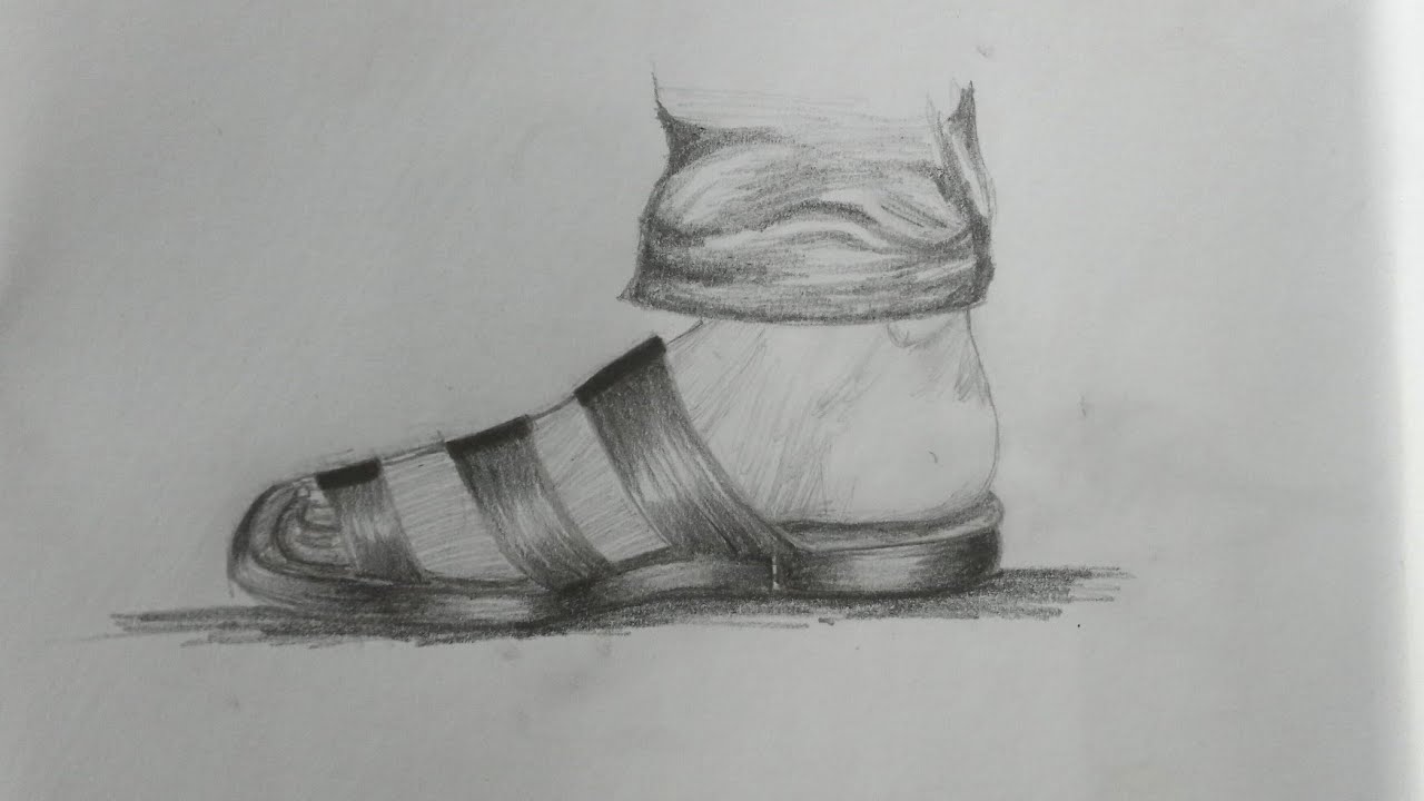 Realistic Foot Sketch with Pencil | Easy Shading Tutorial