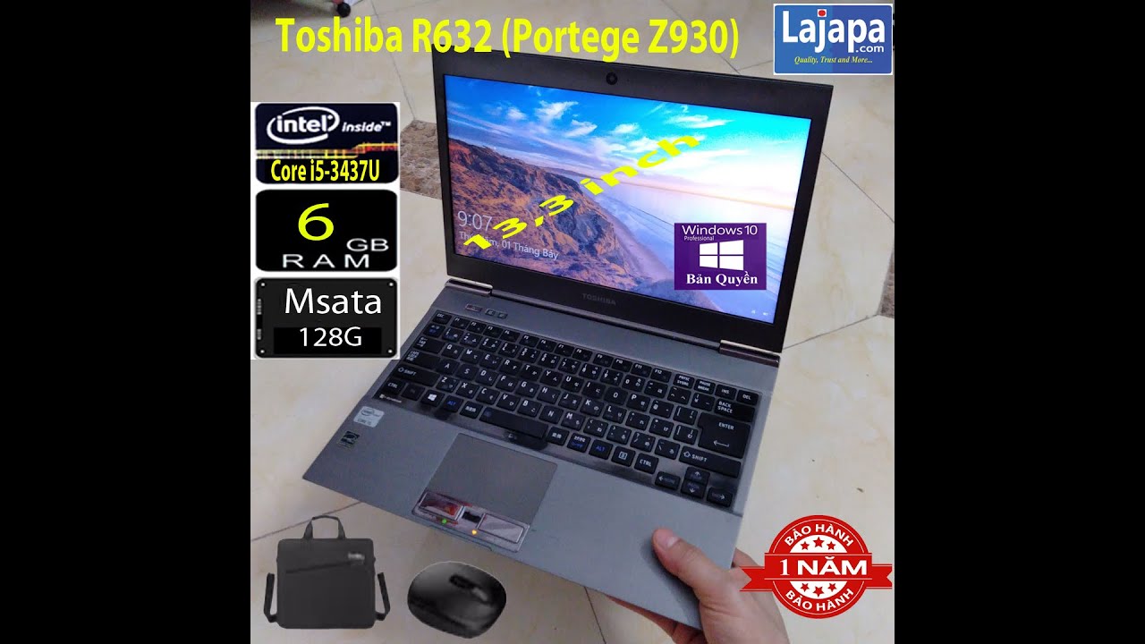 Toshiba r632, ram 6g, cũ gi&aacute; rẻ nhật, laptop Toshiba r632 z930-i5 3427u. #lajapa #toshibalaptop