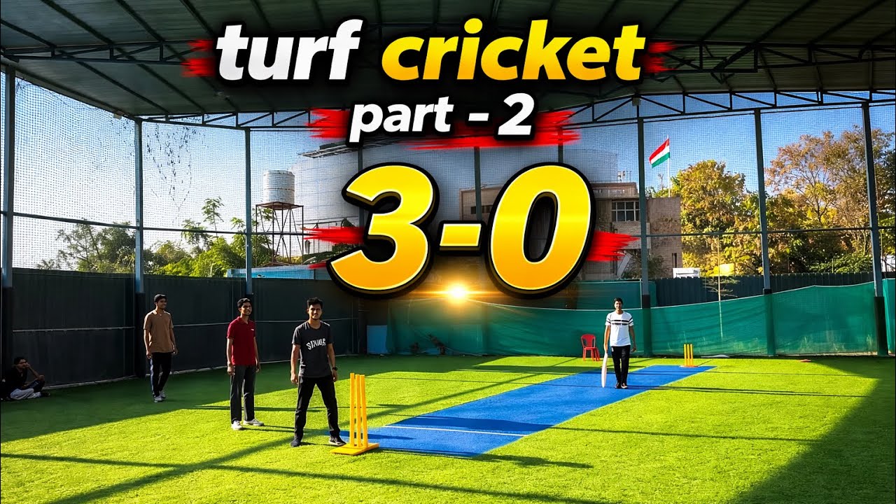 Turf cricket part-2 🏏 Score - 3-0  Kushagra Vlogs