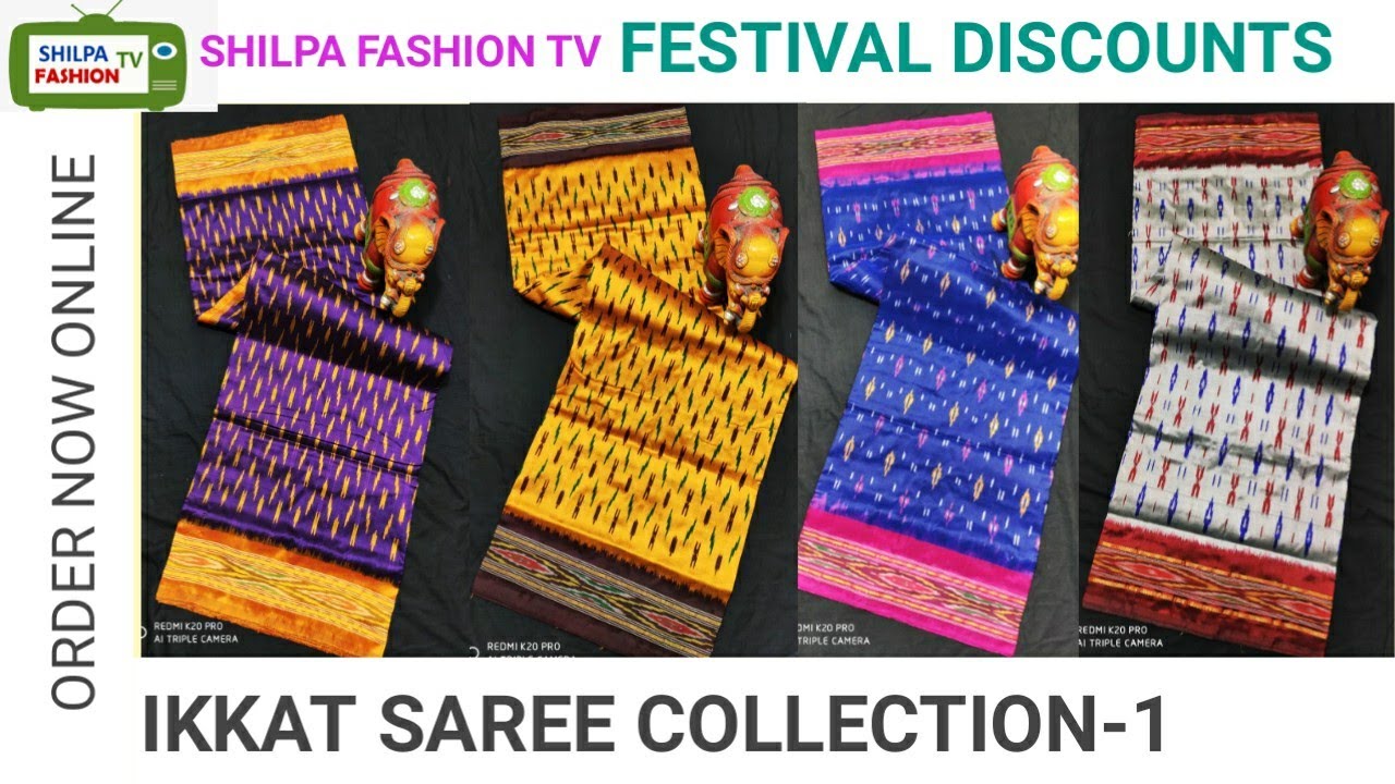 Pochampally ikkat silk sarees collection | Light weight pochampally silk sarees online shopping