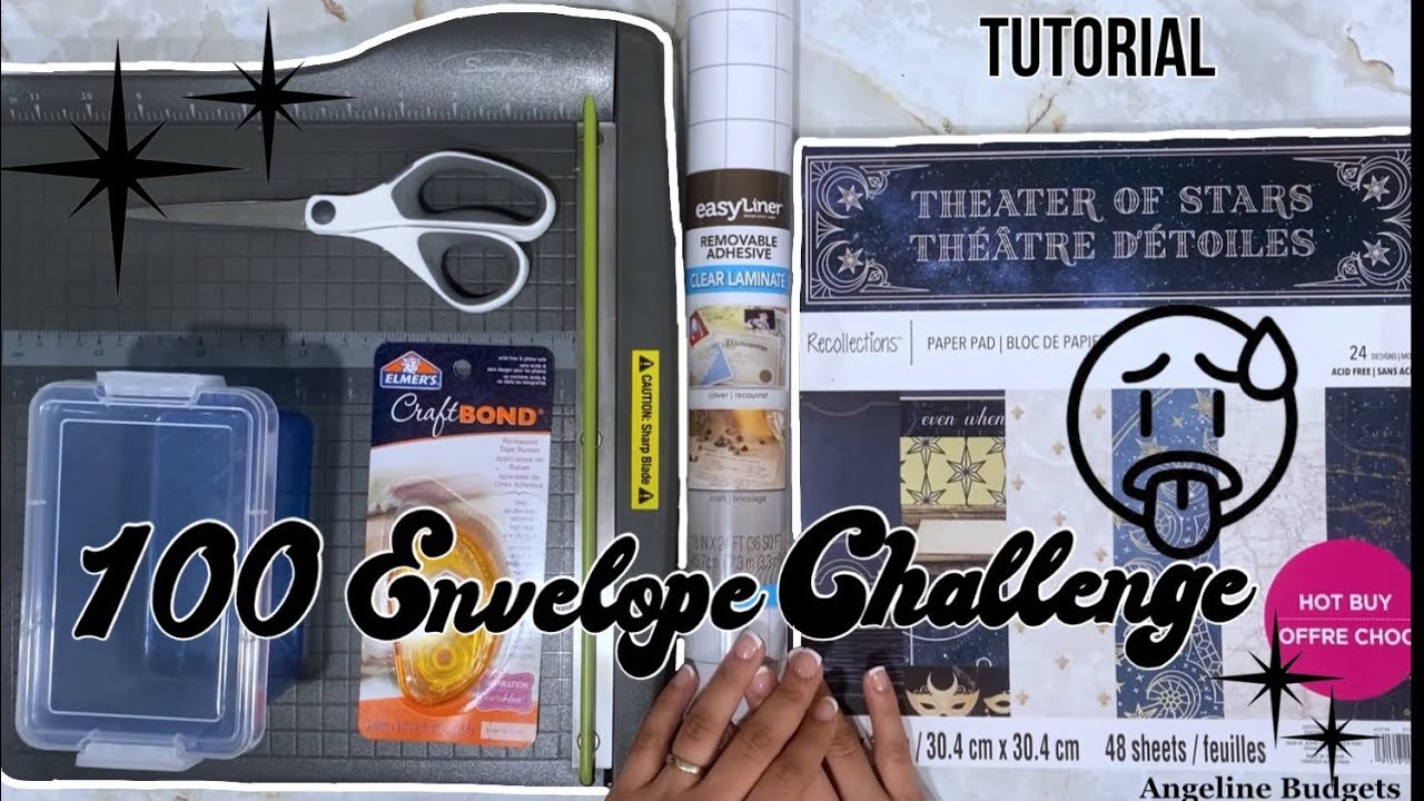 how to make a 100 envelope challenge box| tutorial￼| no laminator￼|Dave Ramsey inspire