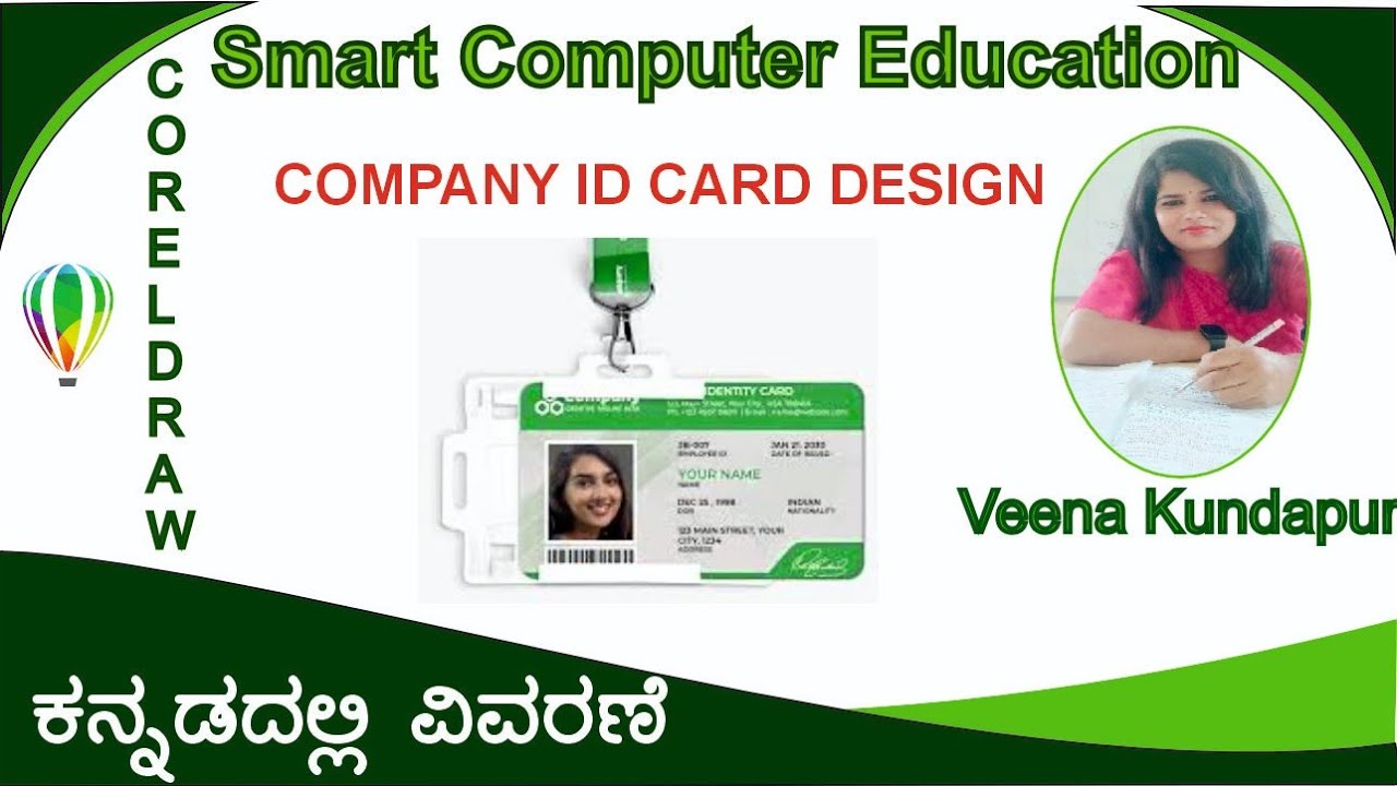Company id card in coreldraw/#kannada /#karnataka /#