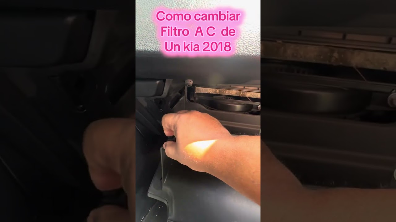 Kia niro 2018 como cambiar filtro de aire acondicionado 