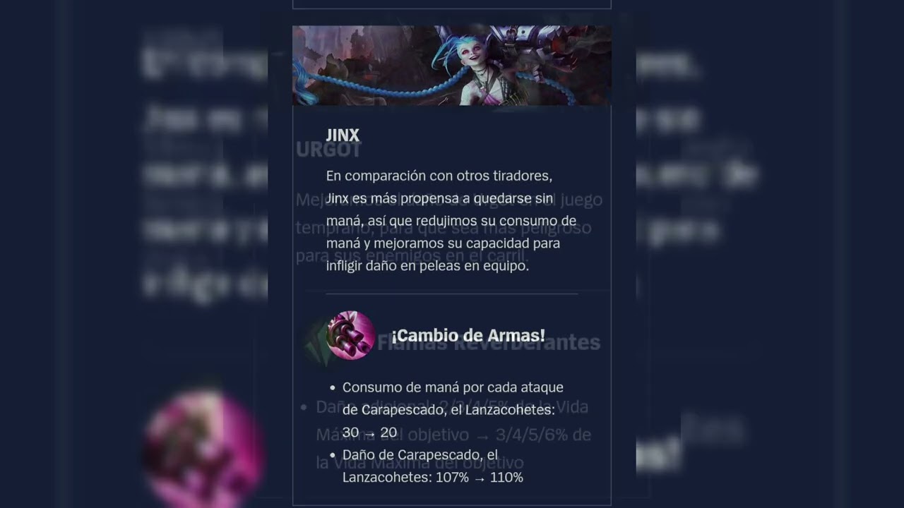 Parche 6.0B, Buff & Nerf, Nuevas Skins