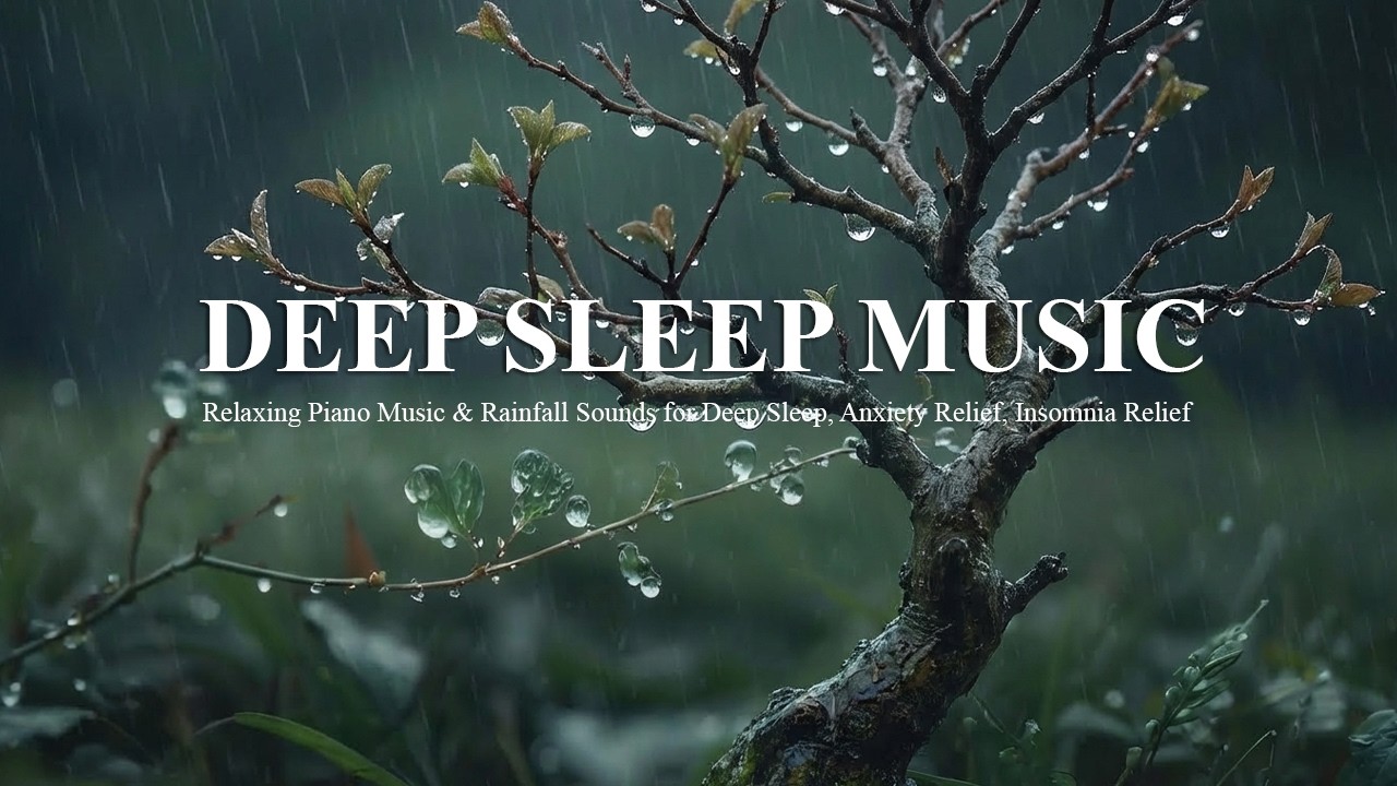 piano music and rain sounds for anxiety relief and deep sleep #sleepmusic