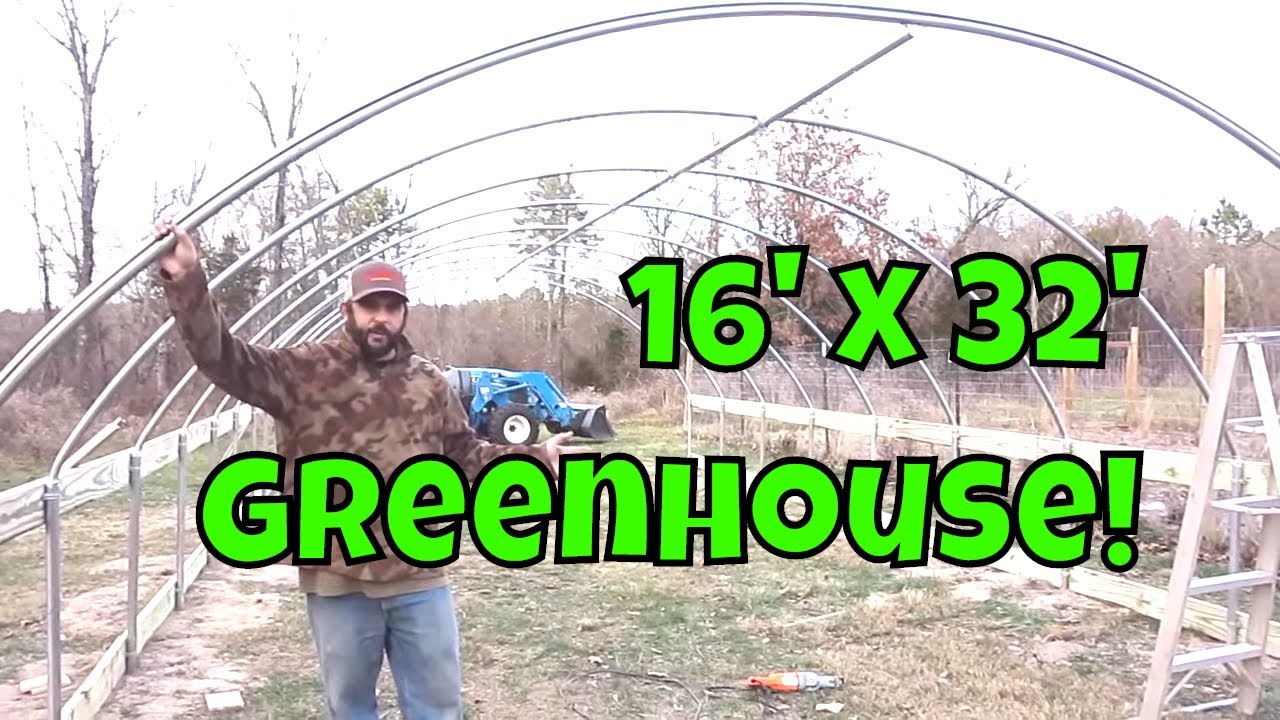 Assembling Our Greenhouse.  Frame Installation!
