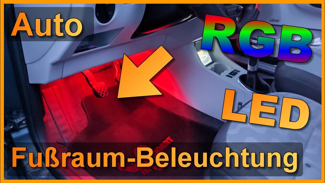 Auto-Fußraumbeleuchtung nachrüsten mit dem RGB LED-Set von Goovee!