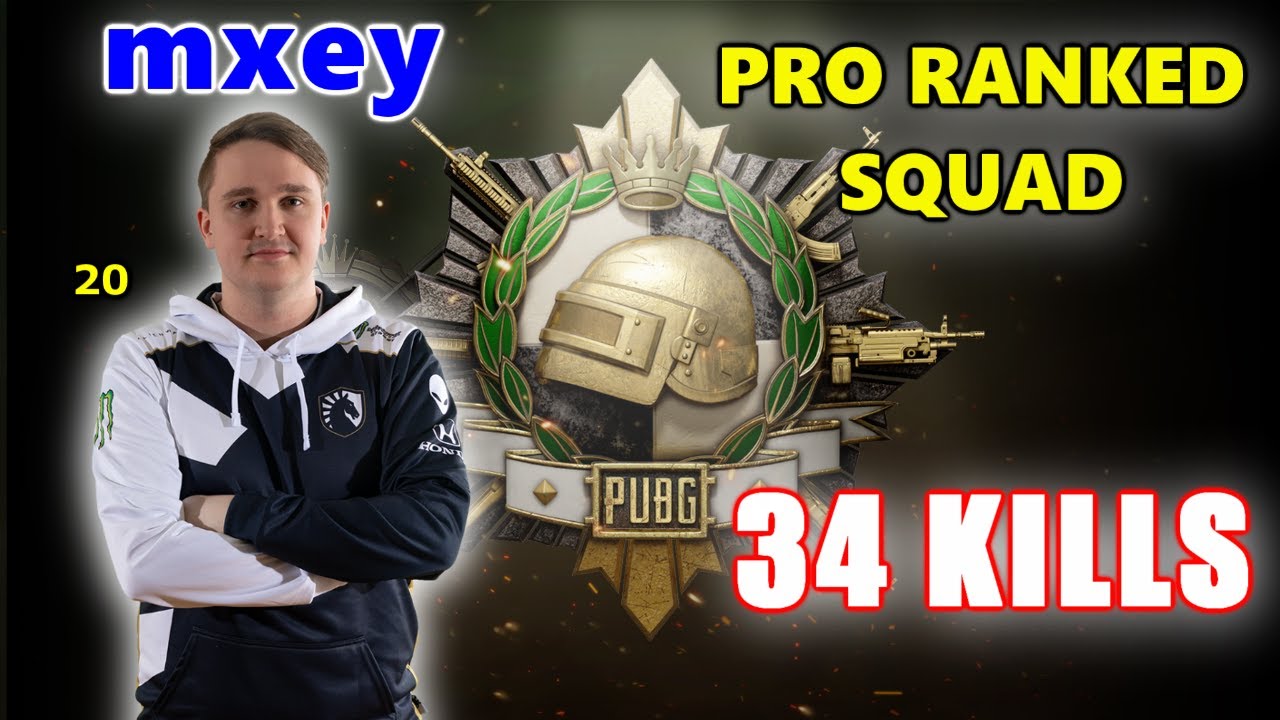 PUBG RANKED - Team Liquid mxey, FuzzFace & SIMSY - 34 KILLS - PRO RANKED SQUAD