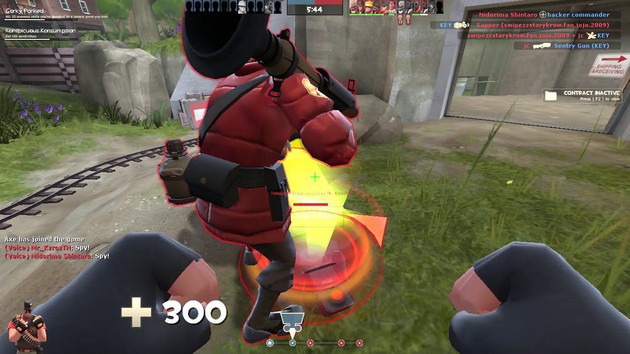 TF2 Heavy Gameplay Stock Weapons