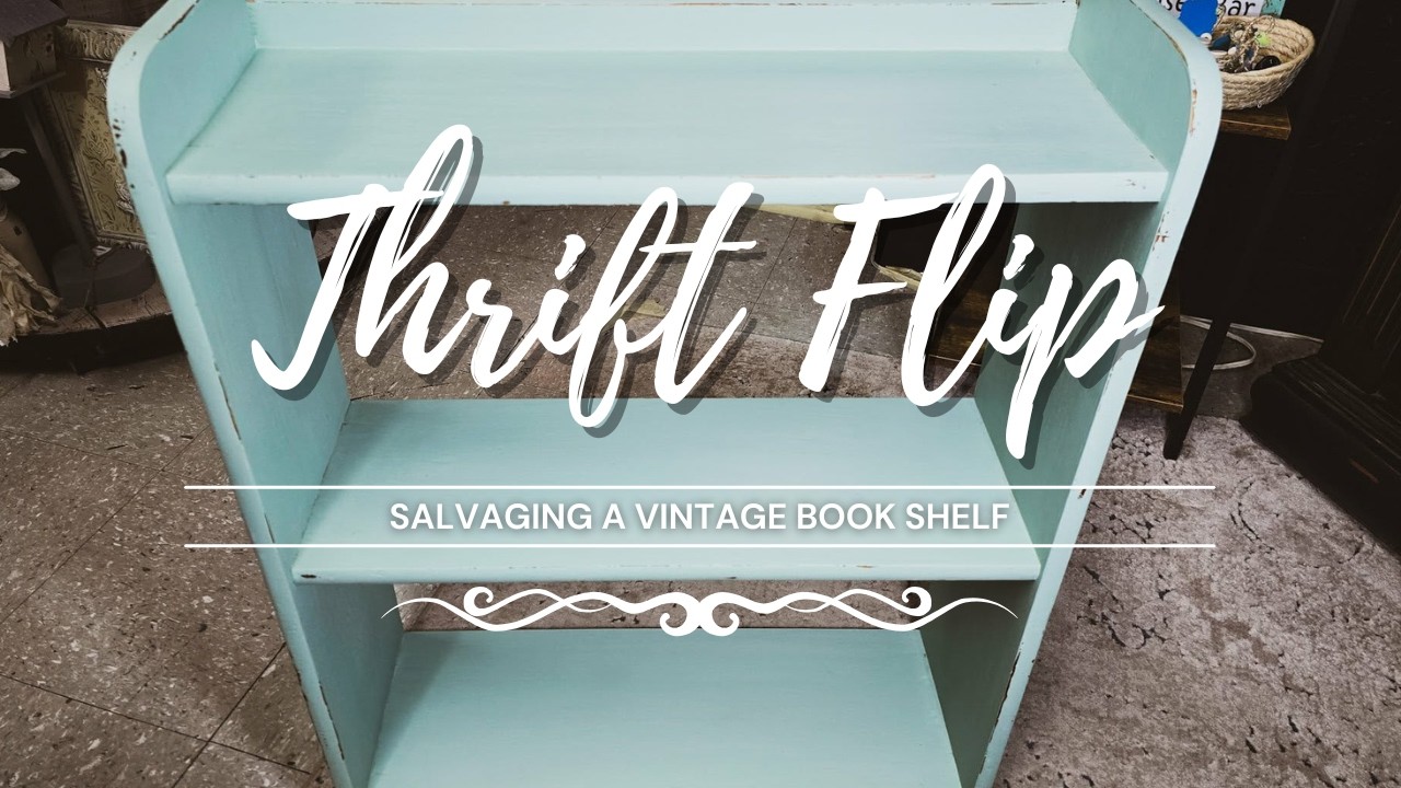 Salvaging a Vintage Wood Book Shelf • Upcycled • Thrift Flip