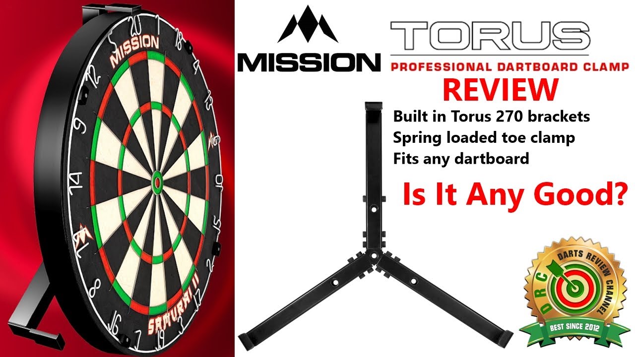 Обзор зажима для мишени Mission Torus Dartboard